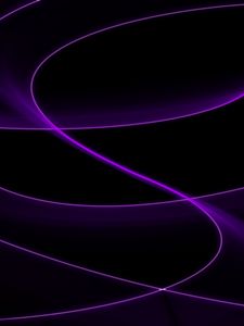 Preview wallpaper lines, waves, abstraction, dark, purple