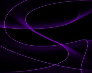Preview wallpaper lines, waves, abstraction, dark, purple