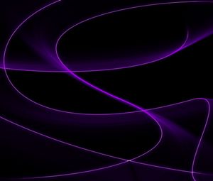 Preview wallpaper lines, waves, abstraction, dark, purple