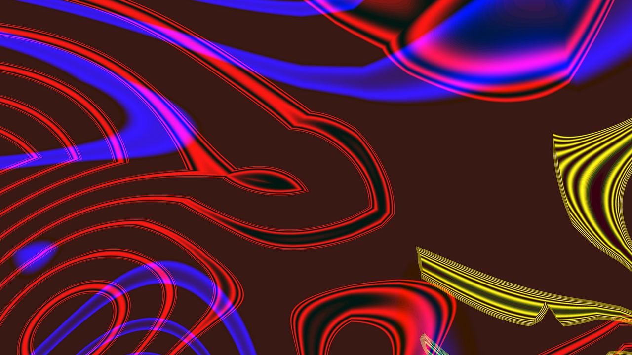 Wallpaper lines, waves, abstraction, colorful