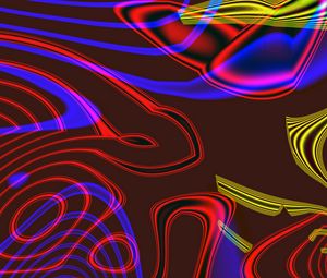 Preview wallpaper lines, waves, abstraction, colorful