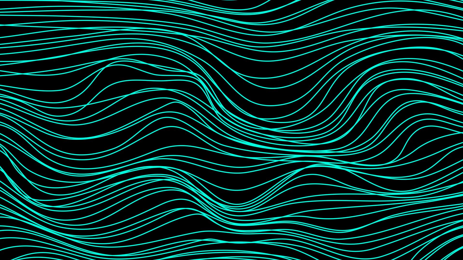 Download wallpaper 1920x1080 lines, waves, abstraction, blue full hd ...