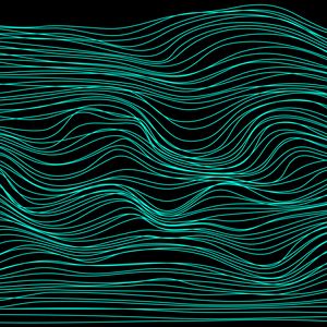 Preview wallpaper lines, waves, abstraction, blue