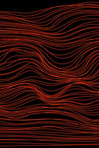 Preview wallpaper lines, waves, distortion, red, abstraction