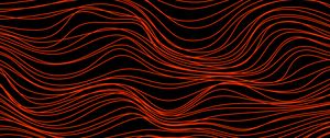 Preview wallpaper lines, waves, distortion, red, abstraction
