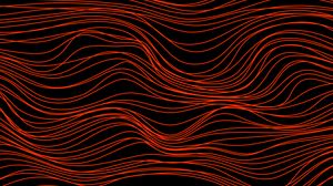 Preview wallpaper lines, waves, distortion, red, abstraction