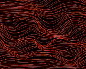 Preview wallpaper lines, waves, distortion, red, abstraction
