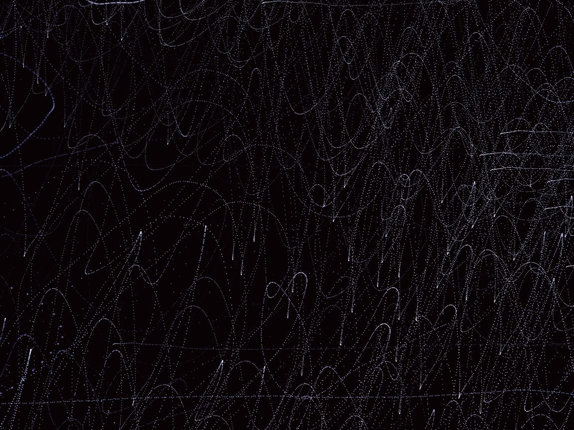 1152x864 Wallpaper lines, waves, intersection, black, abstraction