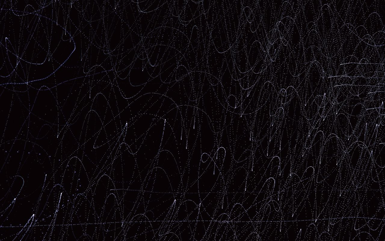 1280x800 Wallpaper lines, waves, intersection, black, abstraction
