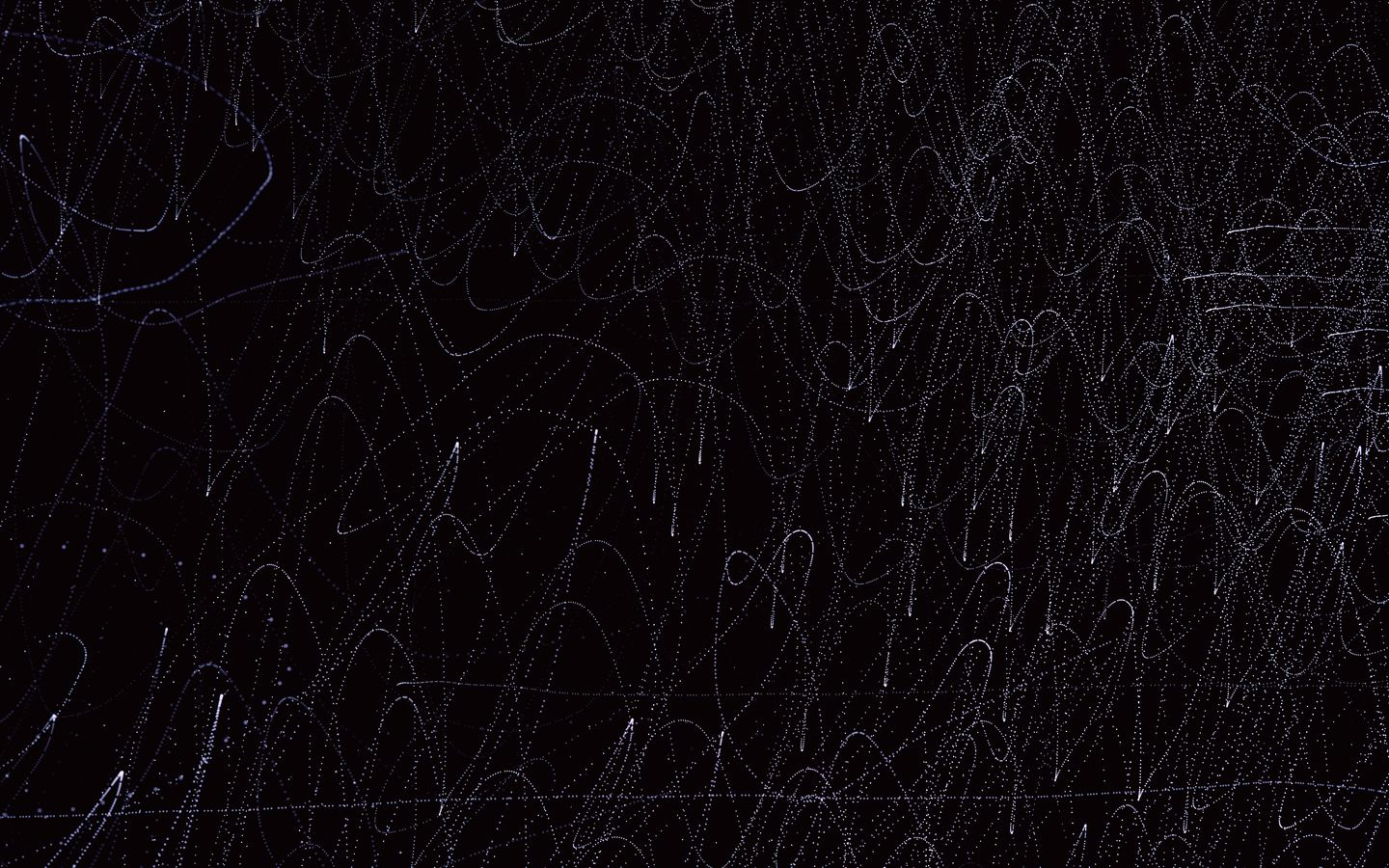 1440x900 Wallpaper lines, waves, intersection, black, abstraction