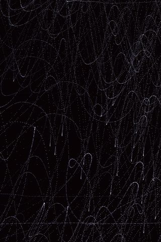 320x480 Wallpaper lines, waves, intersection, black, abstraction