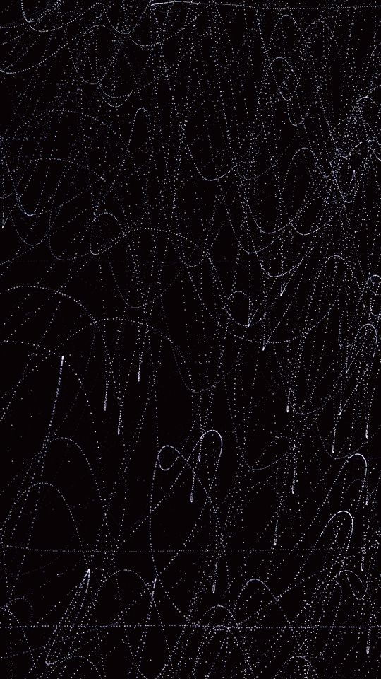 540x960 Wallpaper lines, waves, intersection, black, abstraction