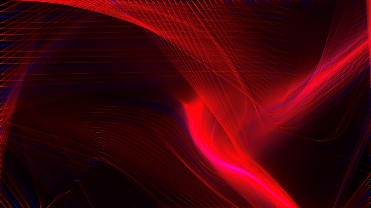 Wallpaper lines, waves, wavy, neon, glow