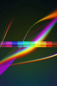 Preview wallpaper lines, wavy, background, bright, multi-colored