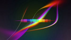Preview wallpaper lines, wavy, background, bright, multi-colored