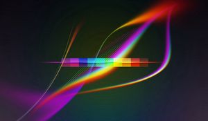 Preview wallpaper lines, wavy, background, bright, multi-colored