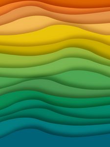 Preview wallpaper lines, wavy, colorful, texture