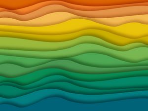 Preview wallpaper lines, wavy, colorful, texture