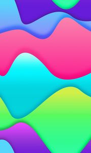 Preview wallpaper lines, wavy, colorful, colourful, bright