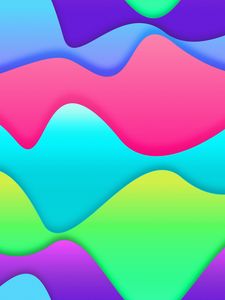 Preview wallpaper lines, wavy, colorful, colourful, bright