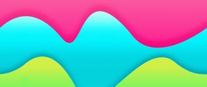 Preview wallpaper lines, wavy, colorful, colourful, bright