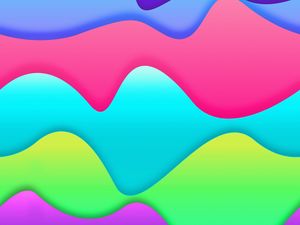 Preview wallpaper lines, wavy, colorful, colourful, bright