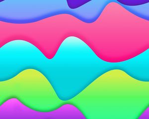 Preview wallpaper lines, wavy, colorful, colourful, bright