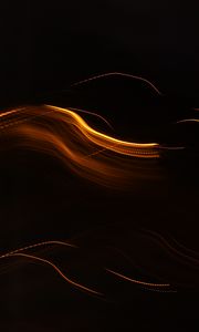 Preview wallpaper lines, wavy, intermittent, dark background