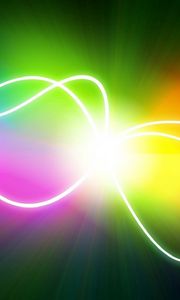 Preview wallpaper lines, wavy, light, color, rainbow, colorful