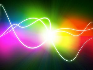 Preview wallpaper lines, wavy, light, color, rainbow, colorful