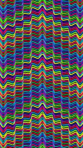Preview wallpaper lines, wavy, multicolored, prismatic, chromatic