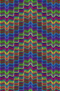 Preview wallpaper lines, wavy, multicolored, prismatic, chromatic