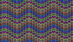 Preview wallpaper lines, wavy, multicolored, prismatic, chromatic