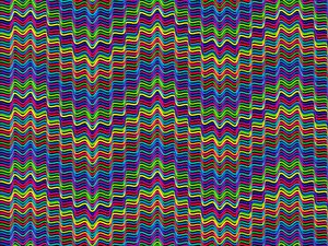 Preview wallpaper lines, wavy, multicolored, prismatic, chromatic