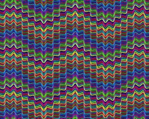 Preview wallpaper lines, wavy, multicolored, prismatic, chromatic