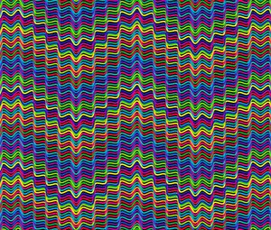 Preview wallpaper lines, wavy, multicolored, prismatic, chromatic