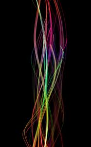 Preview wallpaper lines, wavy, multicolored, twisted