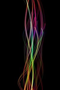 Preview wallpaper lines, wavy, multicolored, twisted