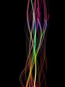 Preview wallpaper lines, wavy, multicolored, twisted