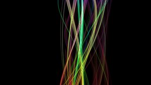 Preview wallpaper lines, wavy, multicolored, twisted