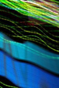 Preview wallpaper lines, wavy, neon, glow, colorful