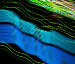 Preview wallpaper lines, wavy, neon, glow, colorful