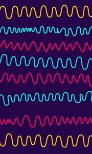 Preview wallpaper lines, wavy, patterns, multicolored