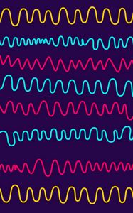 Preview wallpaper lines, wavy, patterns, multicolored