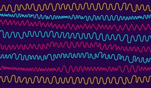 Preview wallpaper lines, wavy, patterns, multicolored