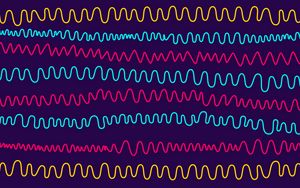 Preview wallpaper lines, wavy, patterns, multicolored