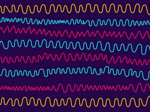 Preview wallpaper lines, wavy, patterns, multicolored