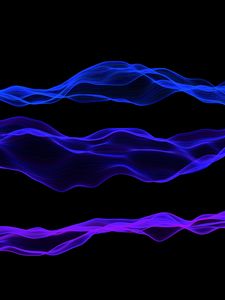 Preview wallpaper lines, wavy, purple, blue