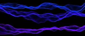 Preview wallpaper lines, wavy, purple, blue