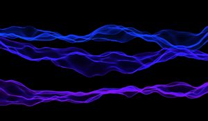 Preview wallpaper lines, wavy, purple, blue